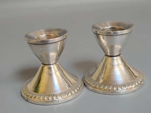 Weighted candleholder sterling - weighted,